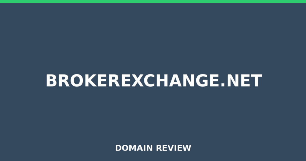 BROKEREXCHANGE.NET review 2026 - Domain review placeholder image for brokerexchange.net