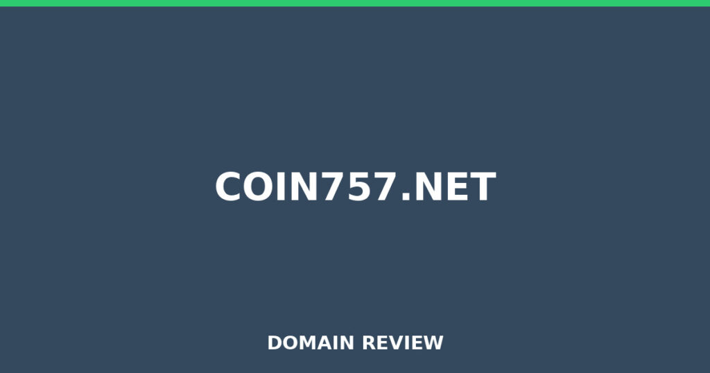 COIN757.NET review 2026 - Domain review placeholder image for coin757.net