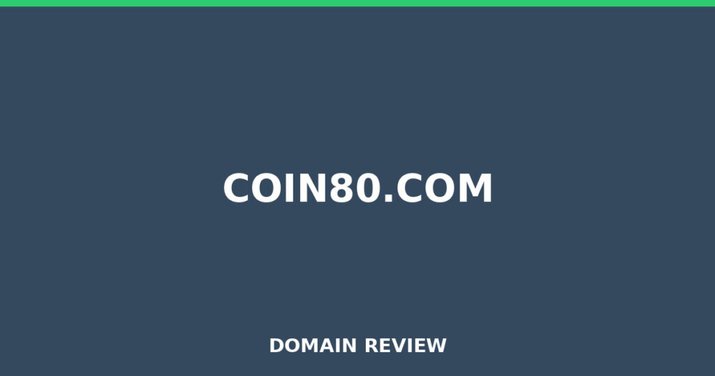 COIN80.COM review 2026 - Domain review placeholder image for coin80.com