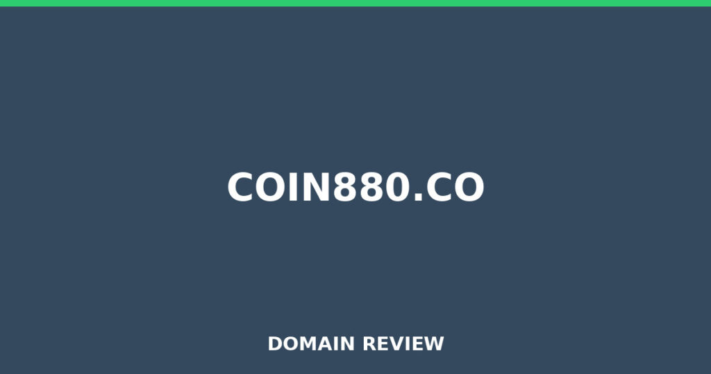 COIN880.CO review 2026 - Domain review placeholder image for coin880.co