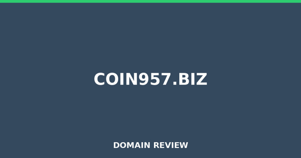 COIN957.BIZ review 2026 - Domain review placeholder image for coin957.biz