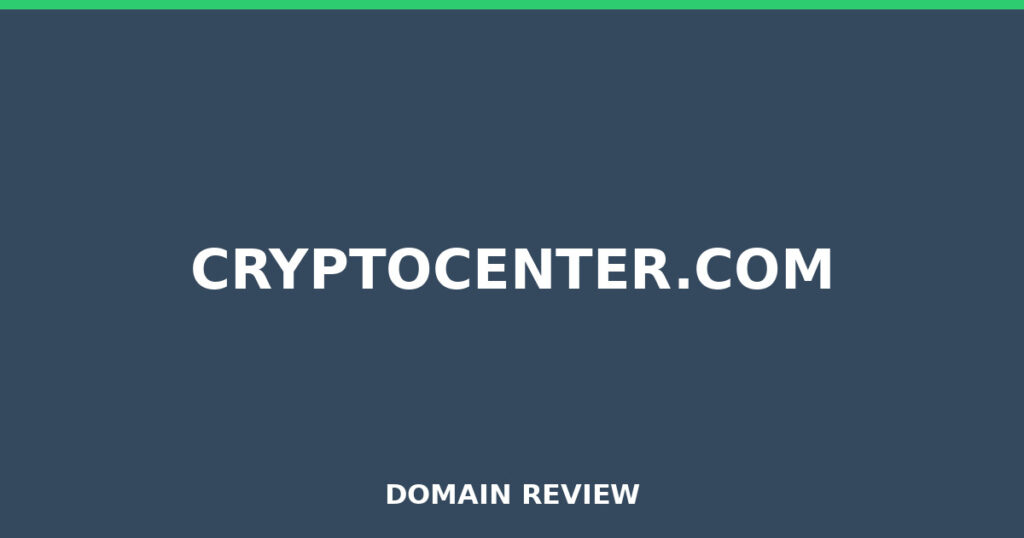 CRYPTOCENTER.COM review 2026 - Domain review placeholder image for cryptocenter.com