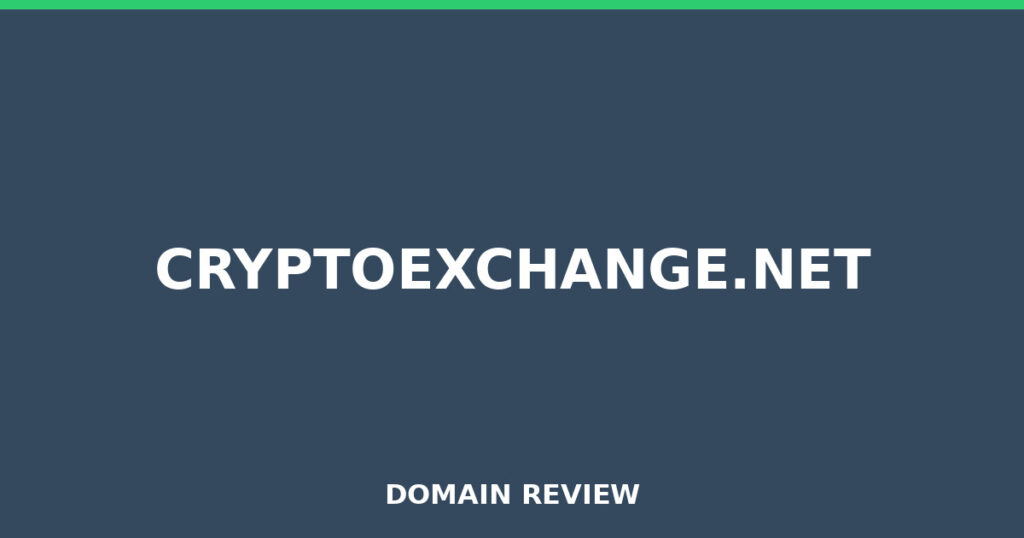 CRYPTOEXCHANGE.NET review 2026 - Domain review placeholder image for cryptoexchange.net