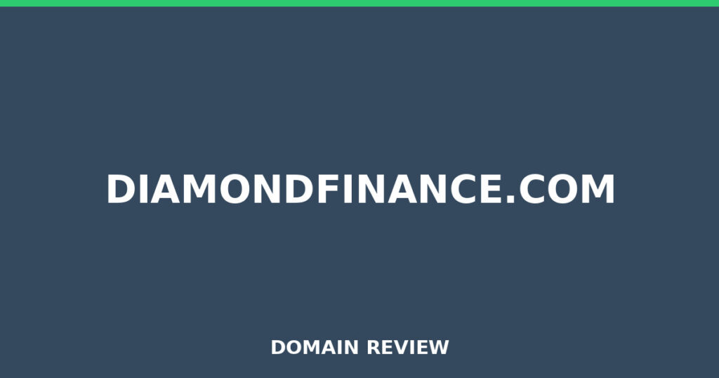 DIAMONDFINANCE.COM review 2026 - Domain review placeholder image for diamondfinance.com