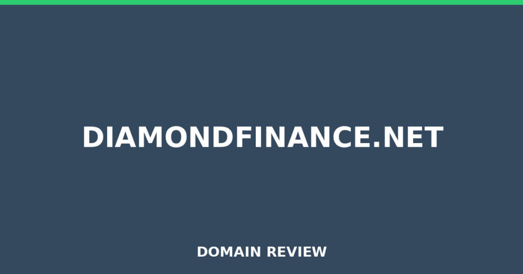 DIAMONDFINANCE.NET review 2026 - Domain review placeholder image for diamondfinance.net