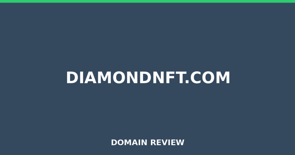 DIAMONDNFT.COM review 2026 - Domain review placeholder image for diamondnft.com