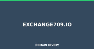 exchange709.io 2026 Review – Legitimacy Check