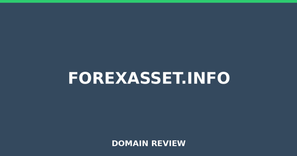 FOREXASSET.INFO review 2026 - Domain review placeholder image for forexasset.info