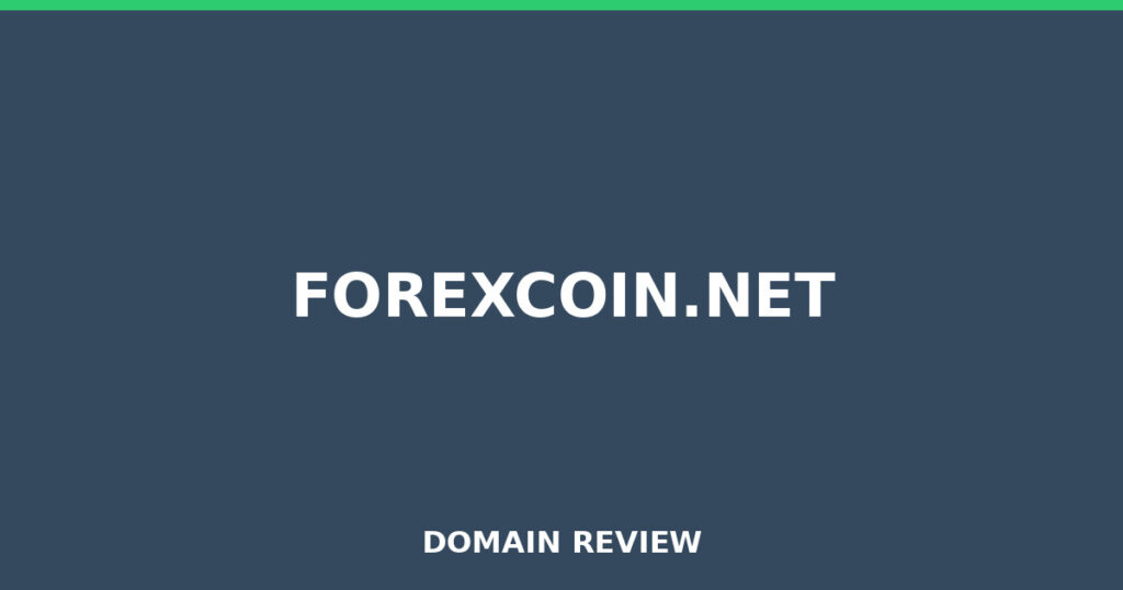 FOREXCOIN.NET review 2026 - Domain review placeholder image for forexcoin.net