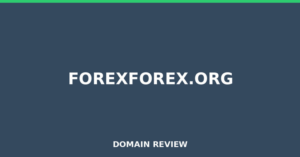 FOREXFOREX.ORG-Rezension 2026 – Platzhalterbild für die Domain-Rezension für forexforex.org