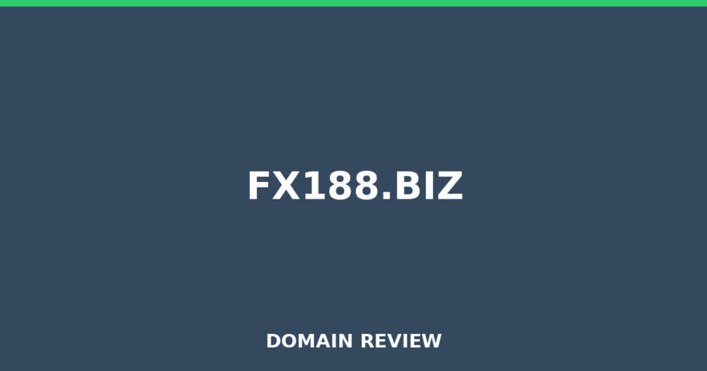 FX188.BIZ review 2026 - Domain review placeholder image for fx188.biz