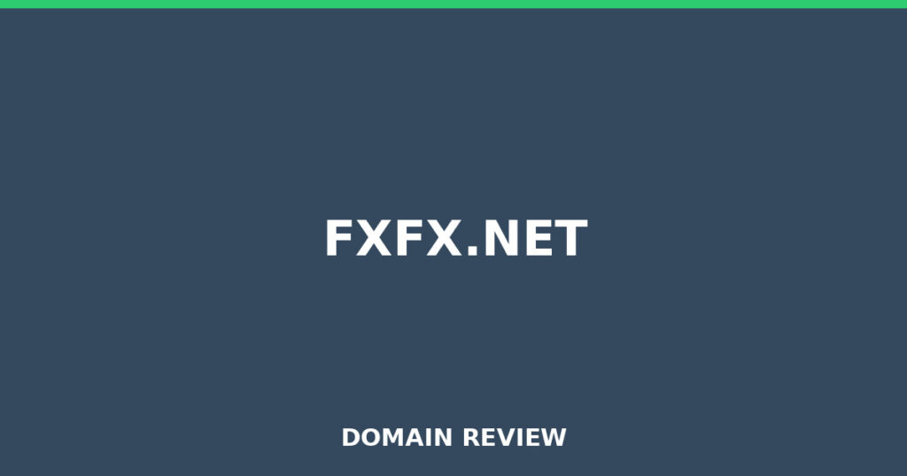 FXFX.NET review 2026 - Domain review placeholder image for fxfx.net