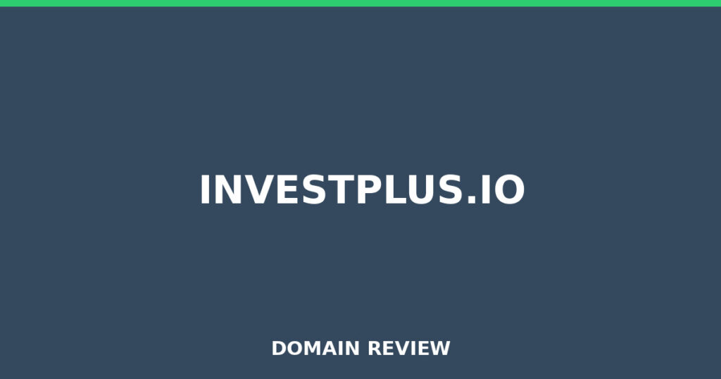 INVESTPLUS.IO review 2026 - Domain review placeholder image for investplus.io
