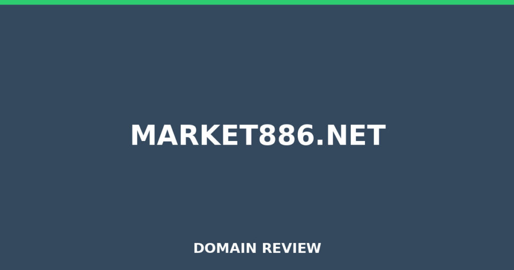 MARKET886.NET review 2026 - Domain review placeholder image for market886.net