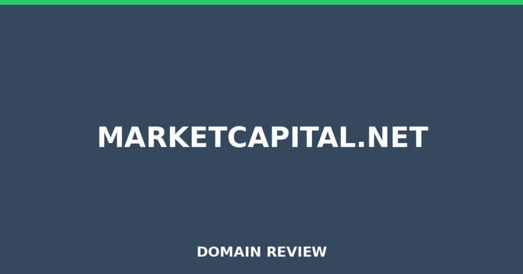 MARKETCAPITAL.NET review 2026 - Domain review placeholder image for marketcapital.net