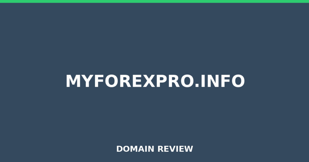 MYFOREXPRO.INFO review 2026 - Domain review placeholder image for myforexpro.info