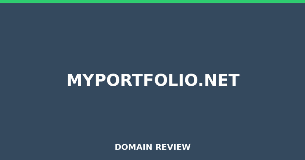 MYPORTFOLIO.NET review 2026 - Domain review placeholder image for myportfolio.net