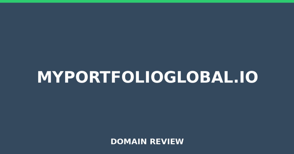 MYPORTFOLIOGLOBAL.IO review 2026 - Domain review placeholder image for myportfolioglobal.io