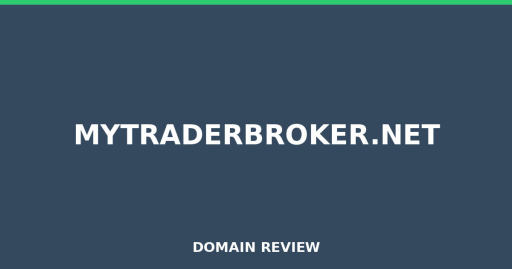 MYTRADERBROKER.NET review 2026 - Domain review placeholder image for mytraderbroker.net