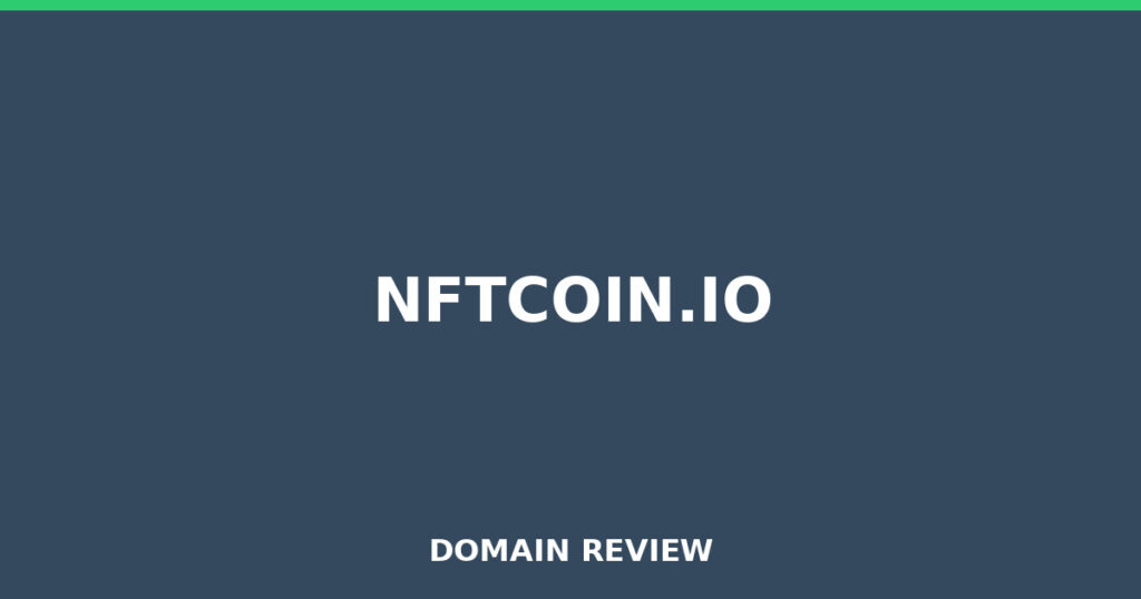 NFTCOIN.IO review 2026 - Domain review placeholder image for nftcoin.io