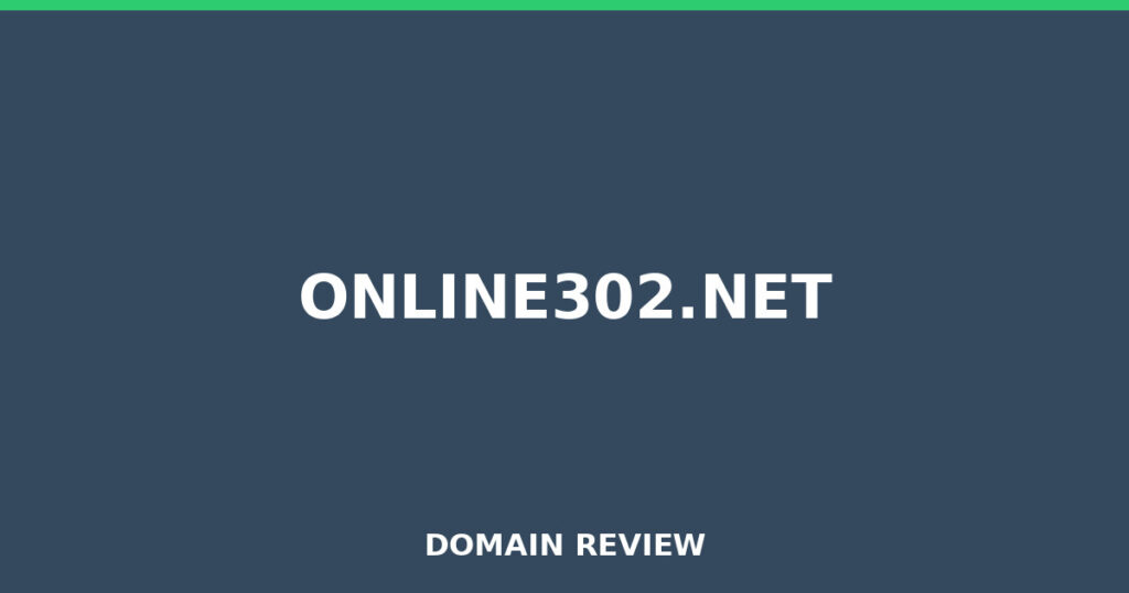 ONLINE302.NET review 2026 - Domain review placeholder image for online302.net