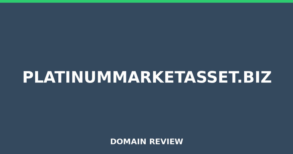 PLATINUMMARKETASSET.BIZ review 2026 - Domain review placeholder image for platinummarketasset.biz