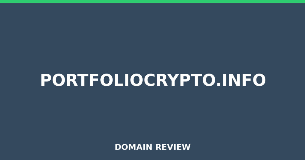 PORTFOLIOCRYPTO.INFO review 2026 - Domain review placeholder image for portfoliocrypto.info