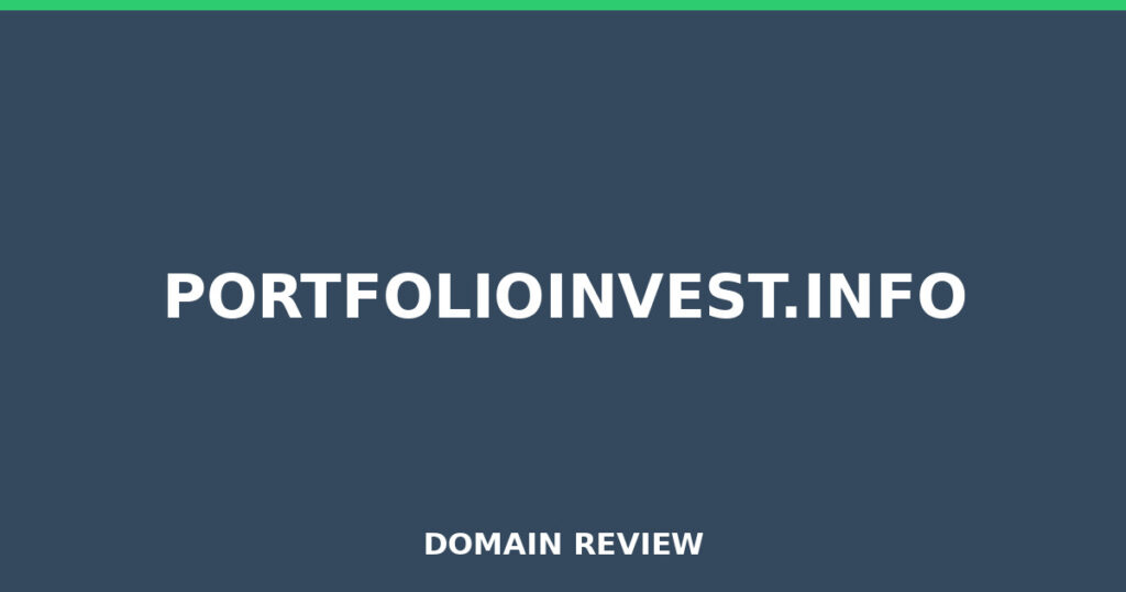 PORTFOLIOINVEST.INFO review 2026 - Domain review placeholder image for portfolioinvest.info