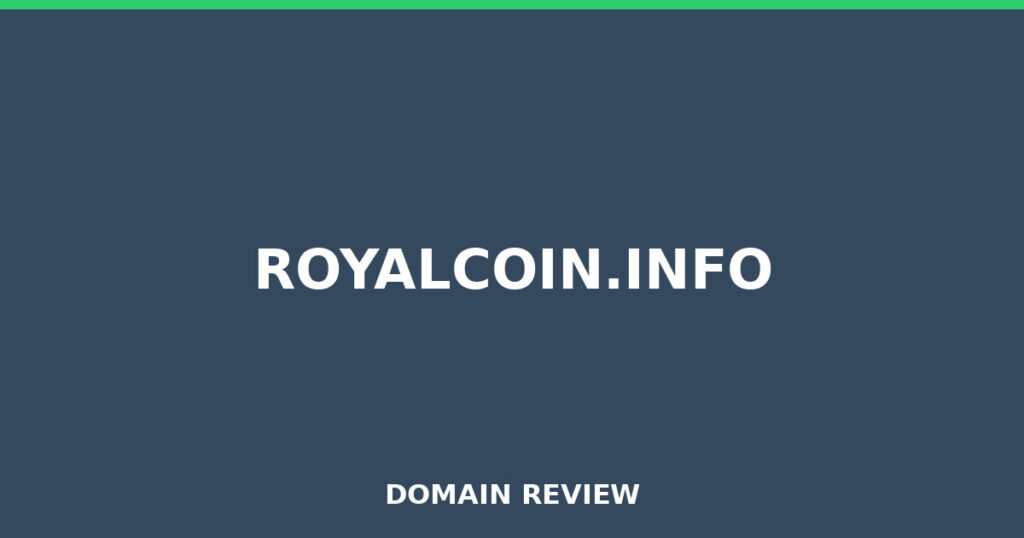 ROYALCOIN.INFO review 2026 - Domain review placeholder image for royalcoin.info