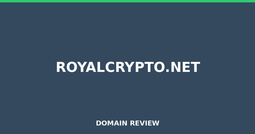 ROYALCRYPTO.NET review 2026 - Domain review placeholder image for royalcrypto.net