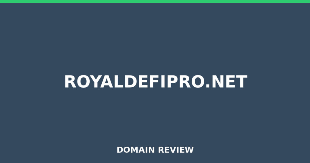 ROYALDEFIPRO.NET review 2026 - Domain review placeholder image for royaldefipro.net