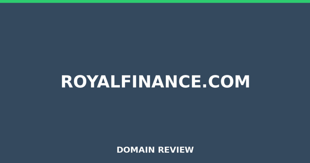 ROYALFINANCE.COM review 2026 - Domain review placeholder image for royalfinance.com