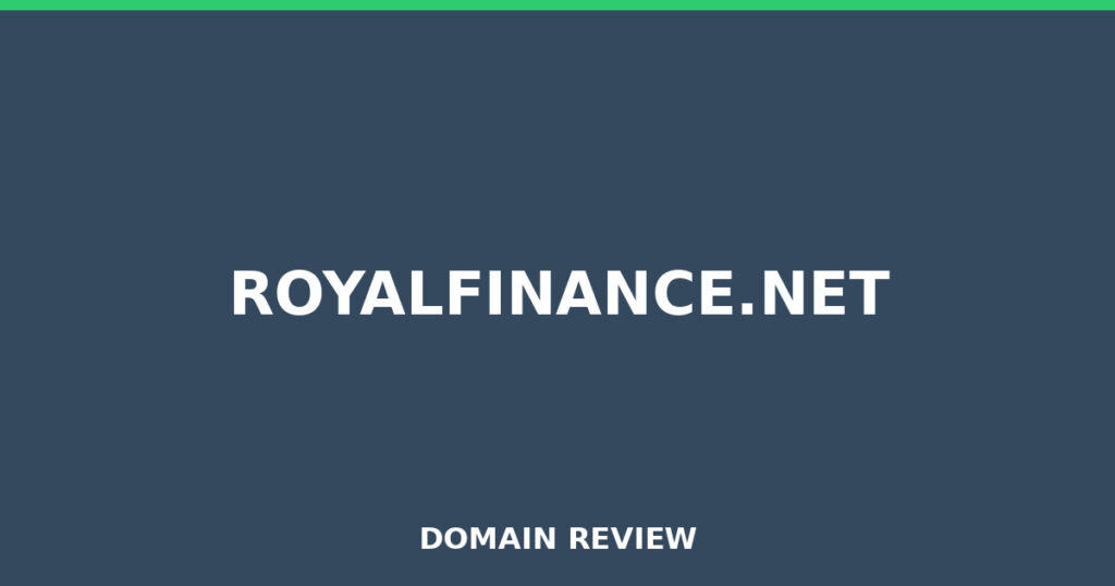 ROYALFINANCE.NET review 2026 - Domain review placeholder image for royalfinance.net