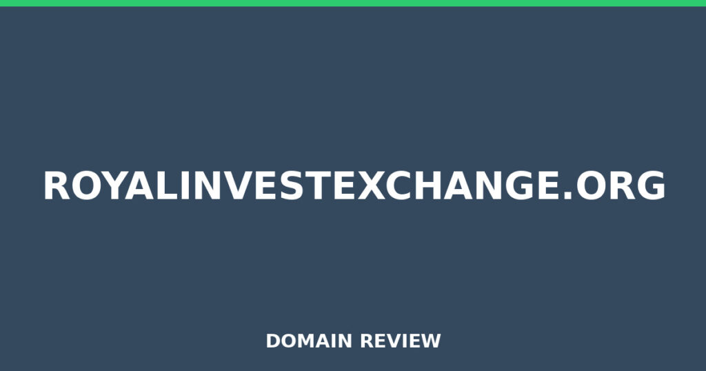 ROYALINVESTEXCHANGE.ORG review 2026 - Domain review placeholder image for royalinvestexchange.org