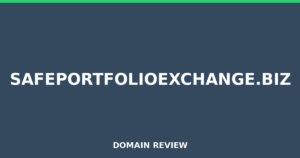 safeportfolioexchange.biz 2026 Review – Legitimacy Check