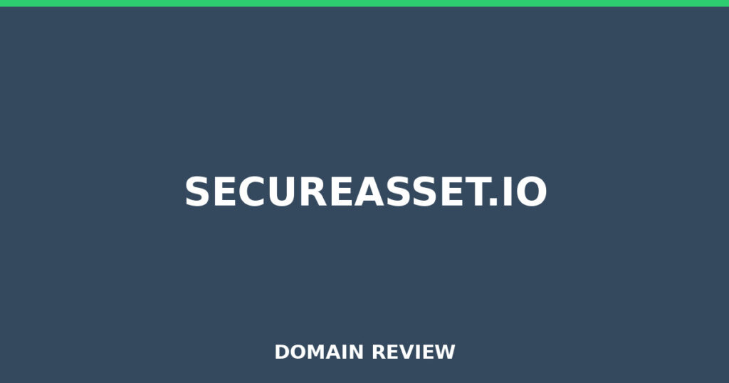 SECUREASSET.IO review 2026 - Domain review placeholder image for secureasset.io