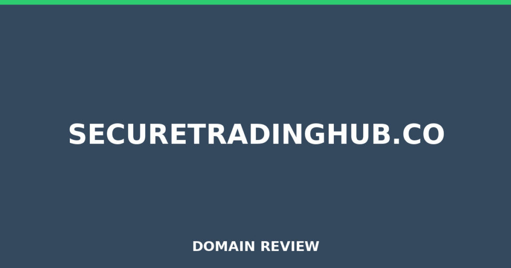 SECURETRADINGHUB.CO review 2026 - Domain review placeholder image for securetradinghub.co