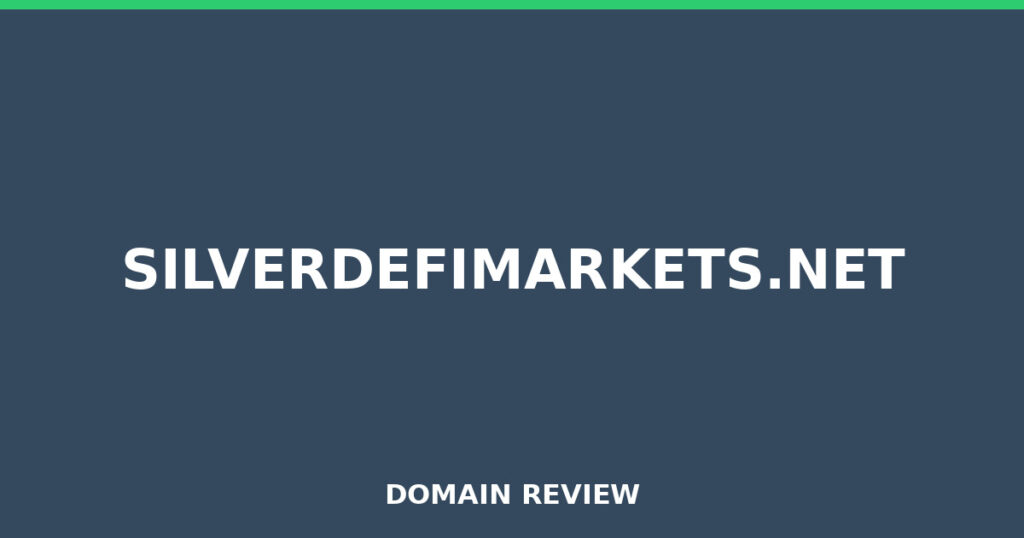 SILVERDEFIMARKETS.NET review 2026 - Domain review placeholder image for silverdefimarkets.net