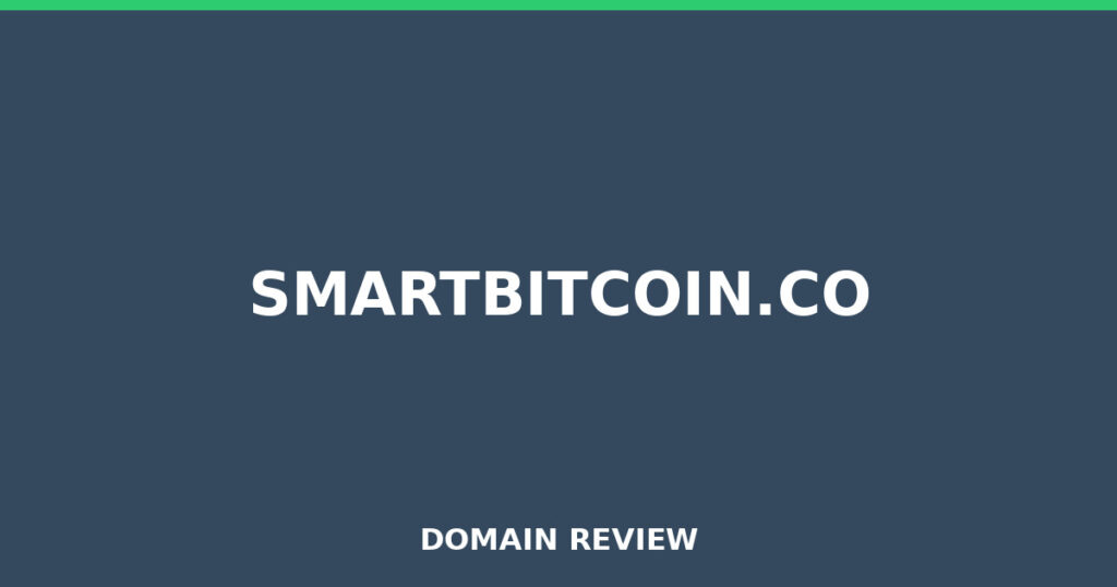 SMARTBITCOIN.CO review 2026 - Domain review placeholder image for smartbitcoin.co