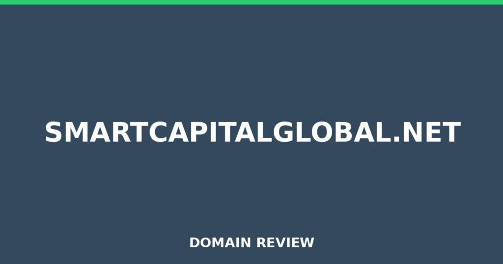 SMARTCAPITALGLOBAL.NET review 2026 - Domain review placeholder image for smartcapitalglobal.net