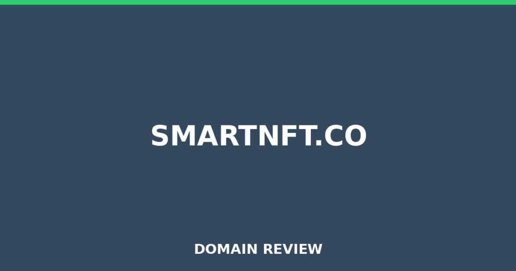 SMARTNFT.CO review 2026 - Domain review placeholder image for smartnft.co