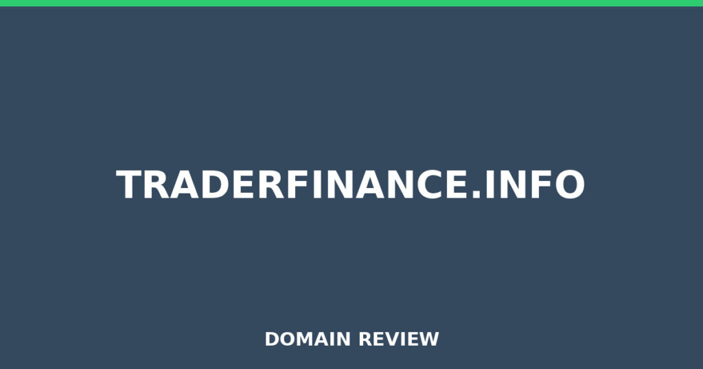 TRADERFINANCE.INFO review 2026 - Domain review placeholder image for traderfinance.info