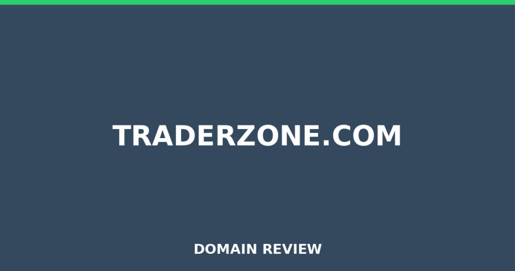 TRADERZONE.COM review 2026 - Domain review placeholder image for traderzone.com