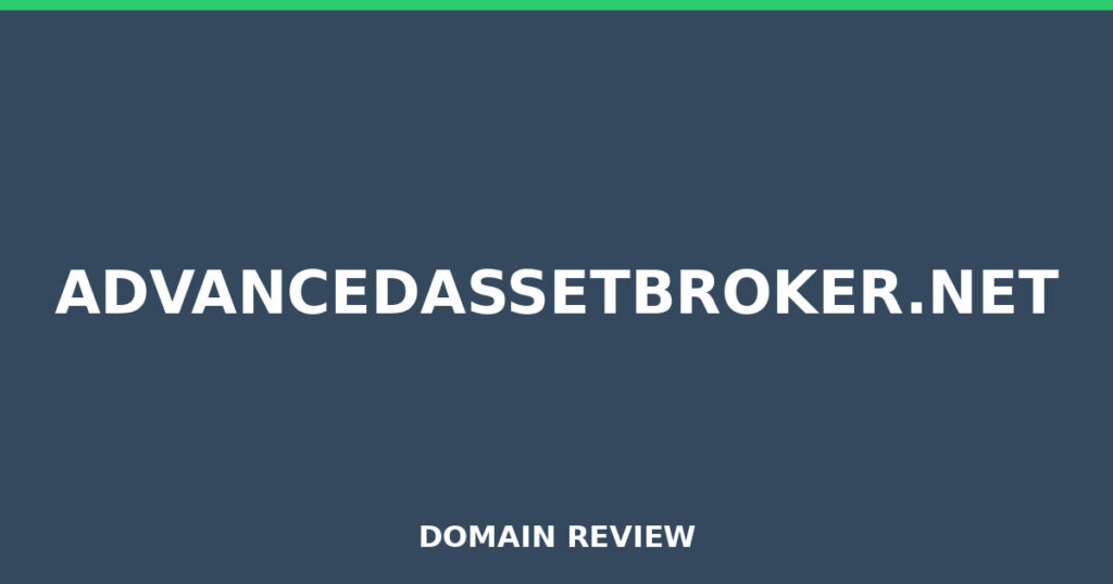 ADVANCEDASSETBROKER.NET review 2026 - Domain review placeholder image for advancedassetbroker.net