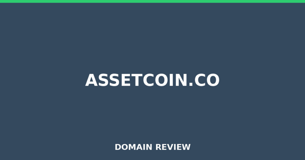 ASSETCOIN.CO review 2026 - Domain review placeholder image for assetcoin.co