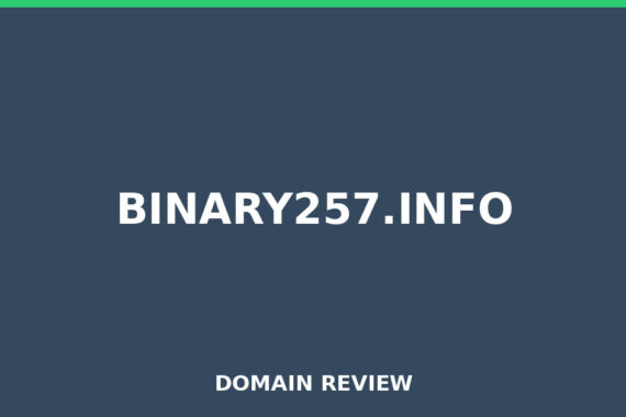 BINARY257.INFO review 2026 - Domain review placeholder image for binary257.info