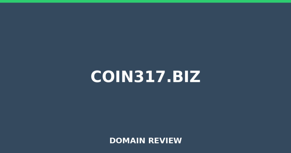 COIN317.BIZ review 2026 - Domain review placeholder image for coin317.biz