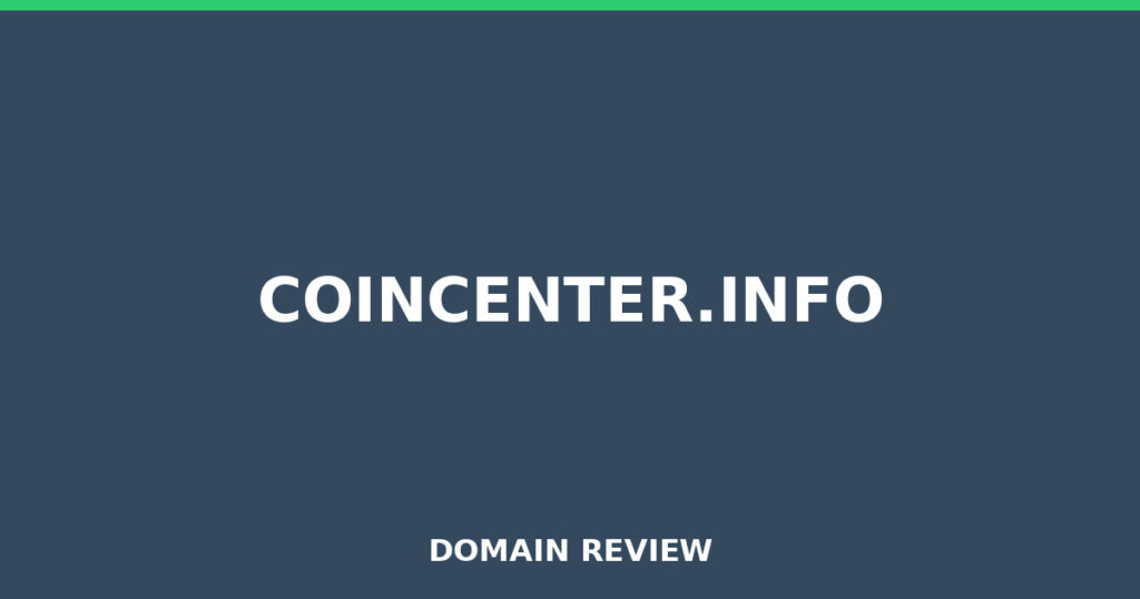 COINCENTER.INFO review 2026 - Domain review placeholder image for coincenter.info