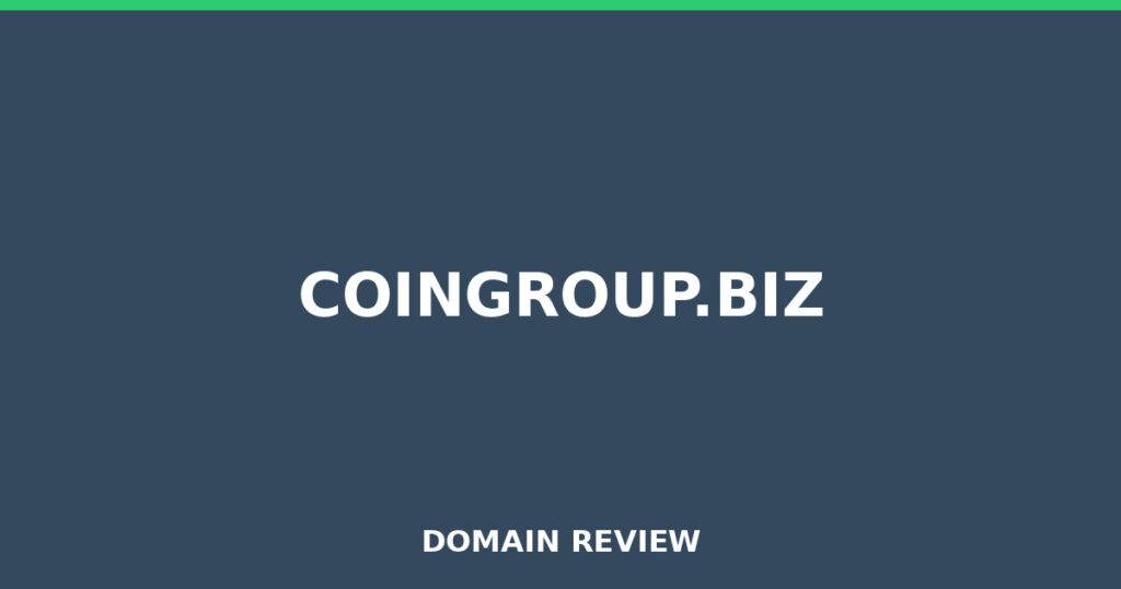 COINGROUP.BIZ review 2026 - Domain review placeholder image for coingroup.biz