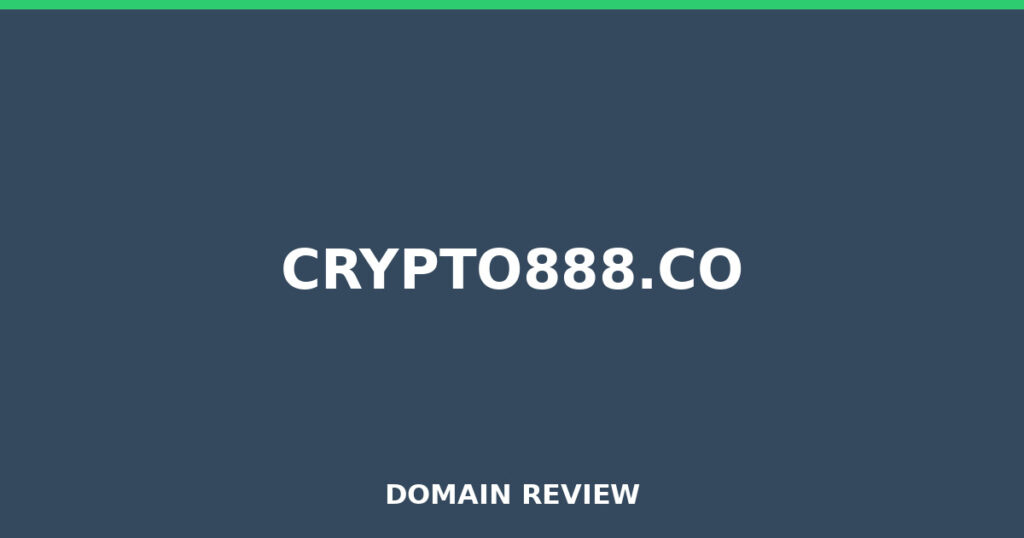 CRYPTO888.CO review 2026 - Domain review placeholder image for crypto888.co